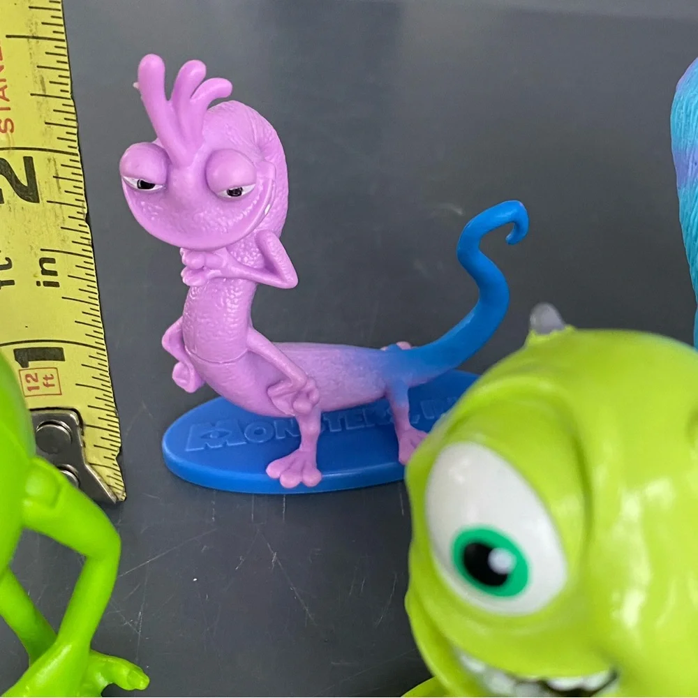 Lot 5 Vintage Monsters Inc Toy Figures Mike Randall Raz Playset Cake Toppers